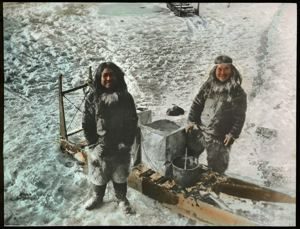 Image of Eskimos [Inughuit] Getting Water